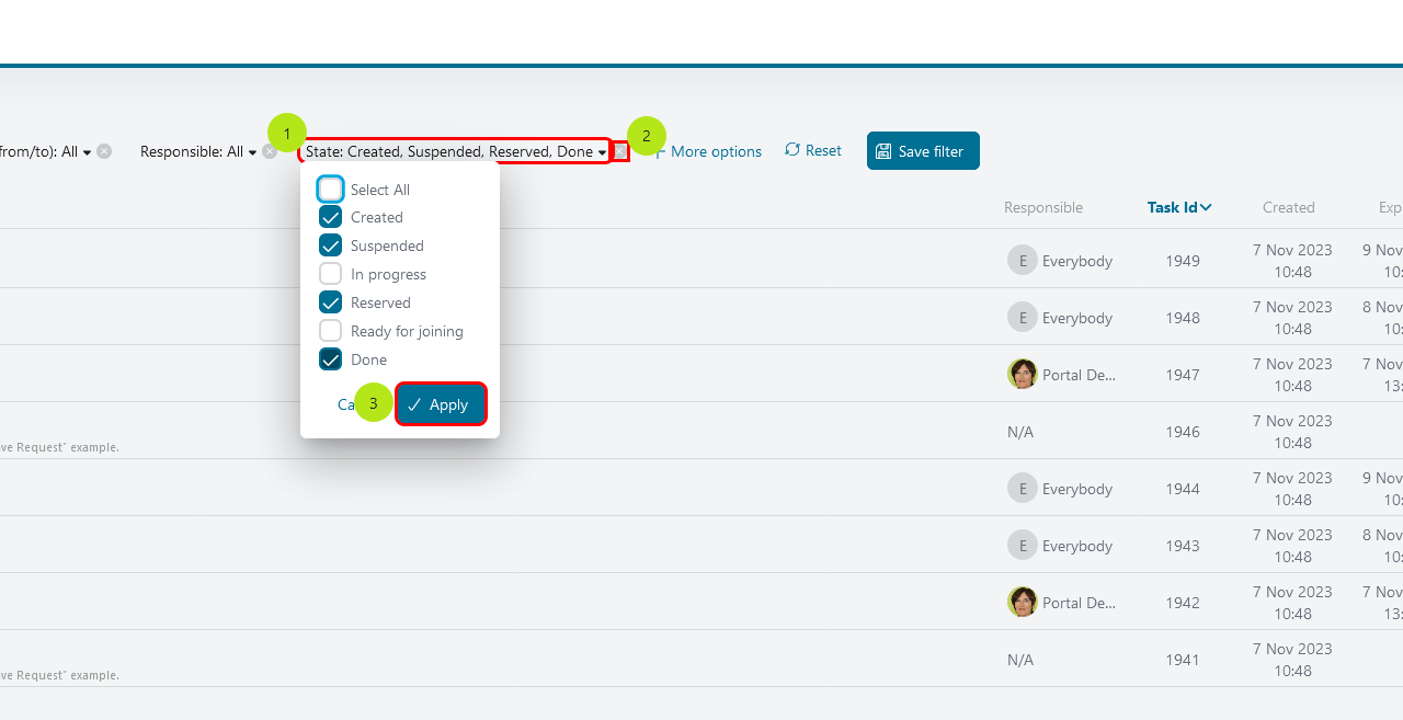 task-filter