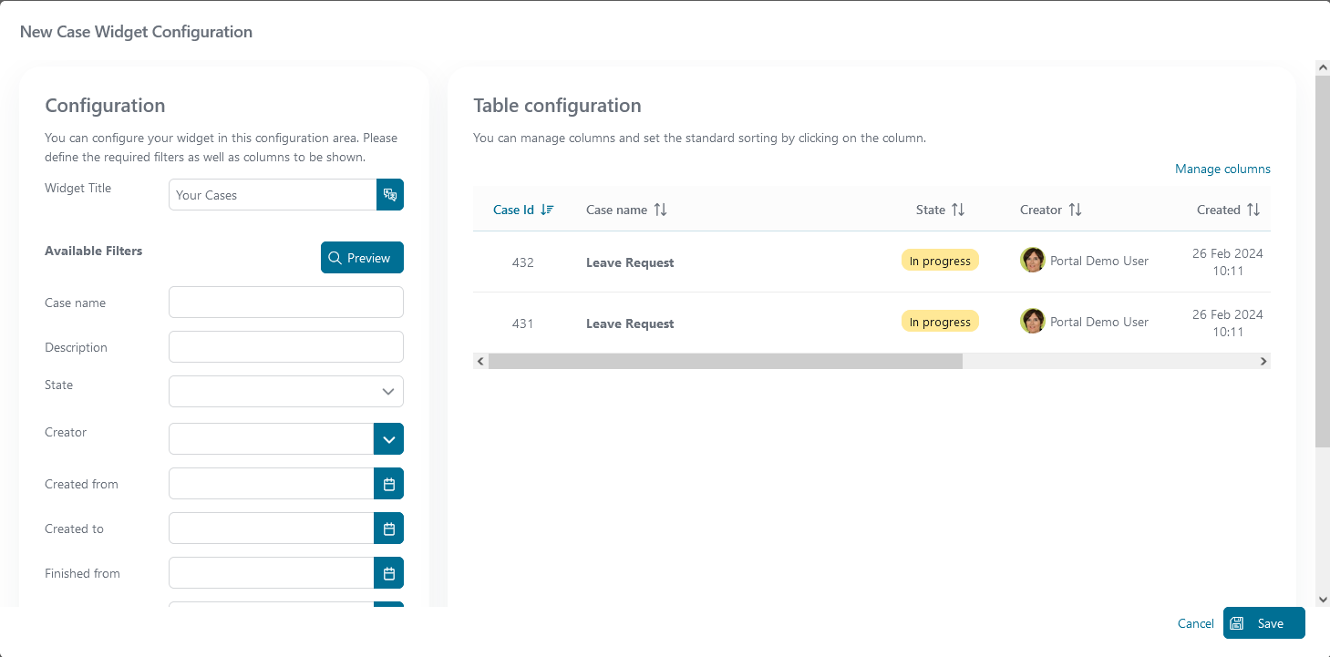 case-list-widget