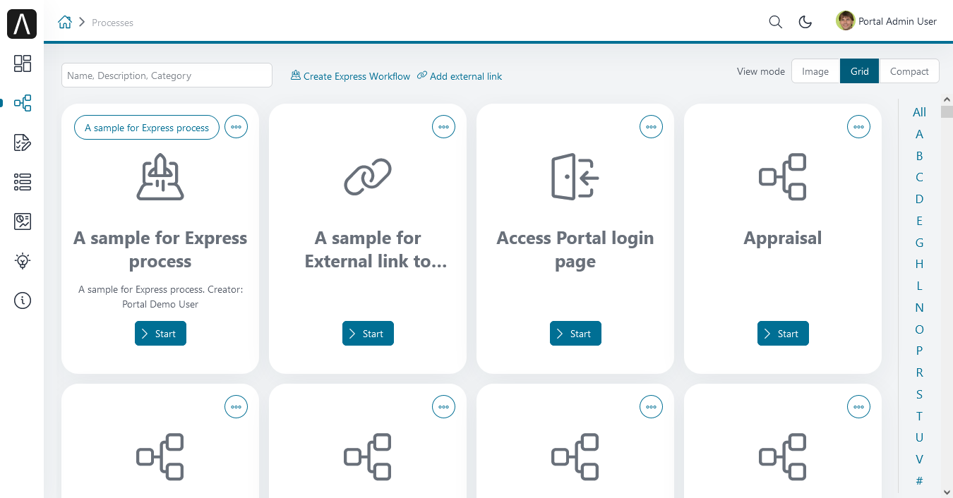 portal-process-grid-view-page