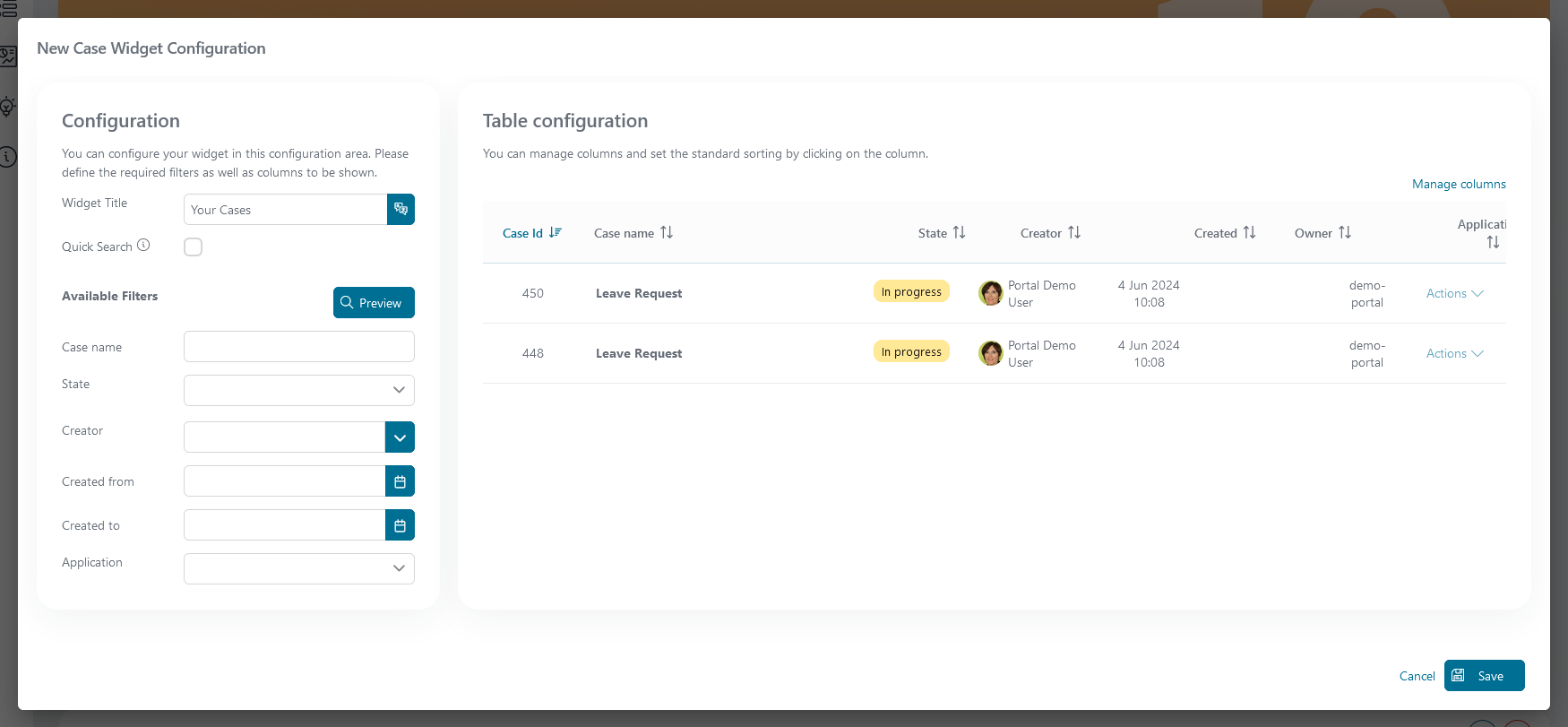 case-list-widget