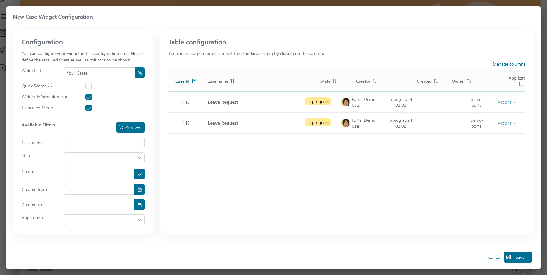 case-list-widget