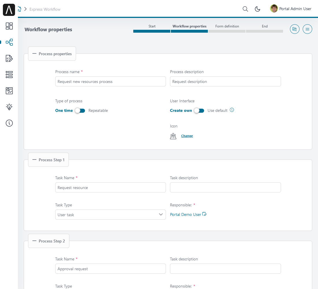 define-express-workflow-process-steps