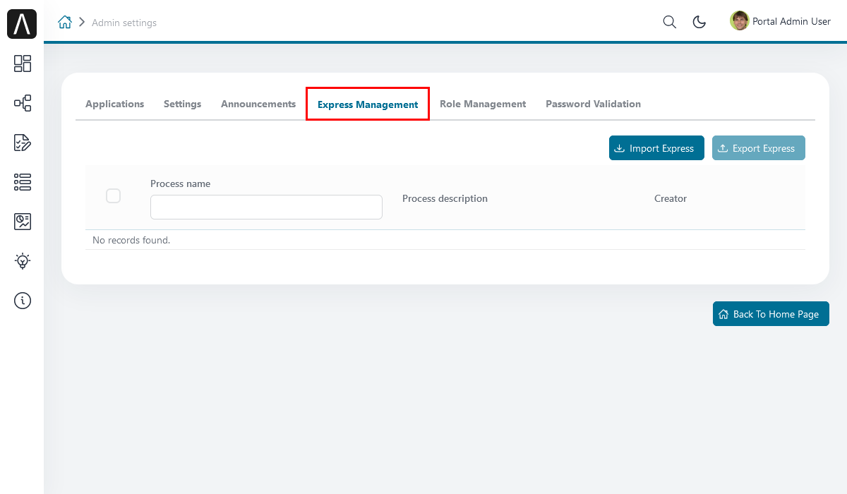 express-management-tab