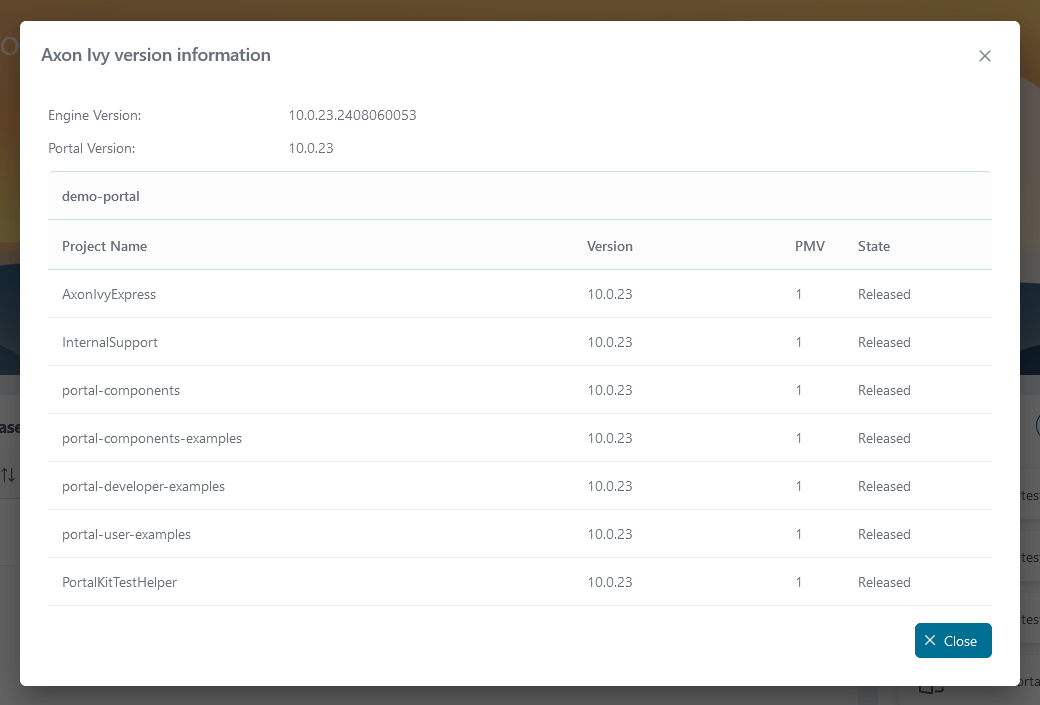 portal-version-information