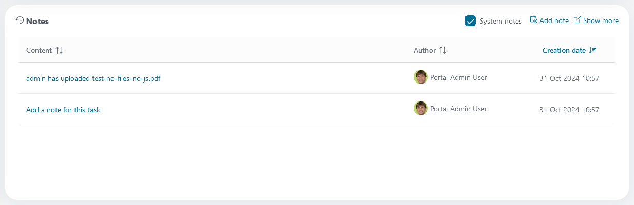 Full Task List — Portal Guide 10.0.24 documentation