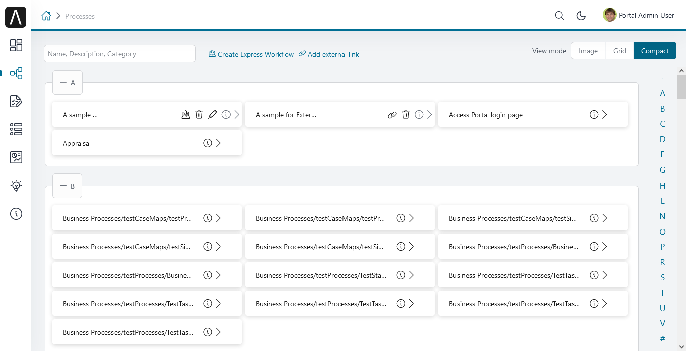 portal-process-list-view-page
