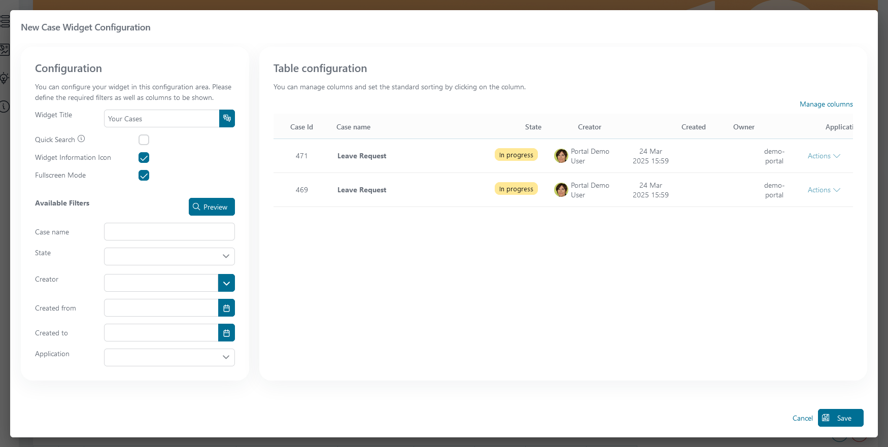 case-list-widget