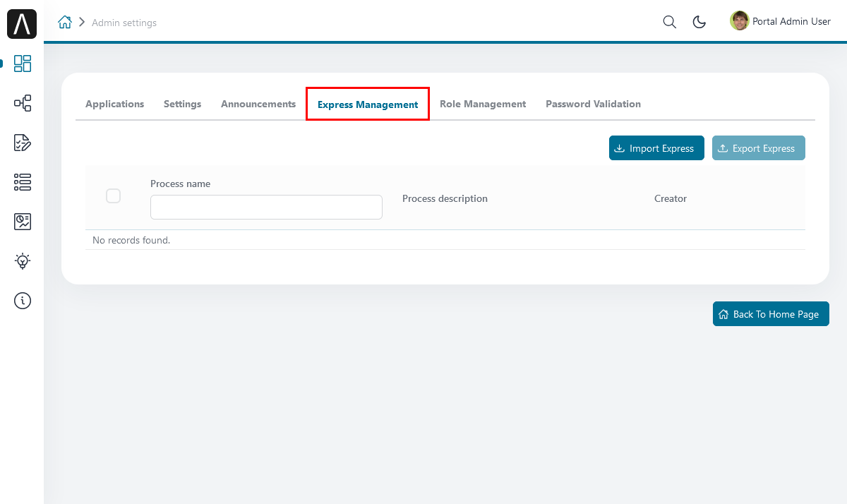 express-management-tab