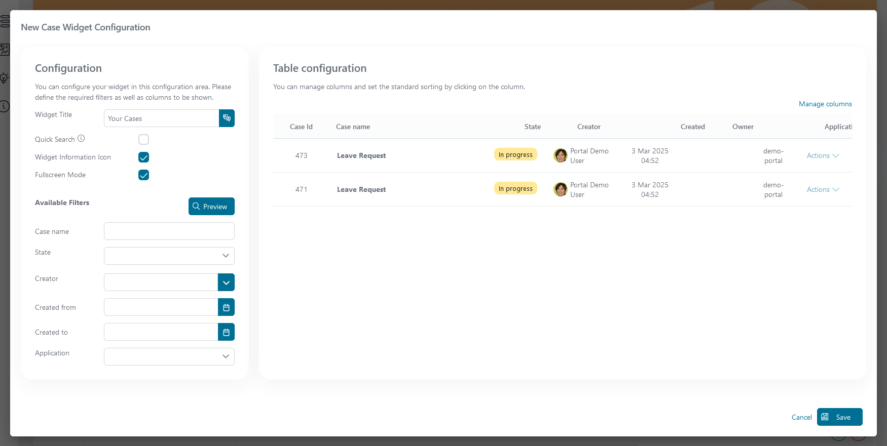 case-list-widget