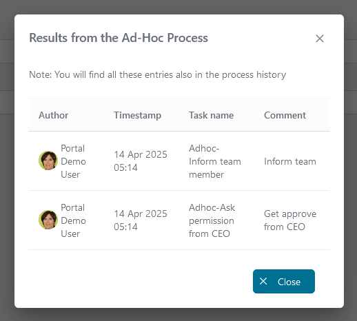 adhoc-process-history
