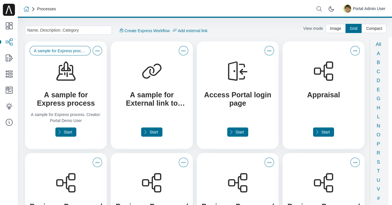 portal-process-grid-view-page