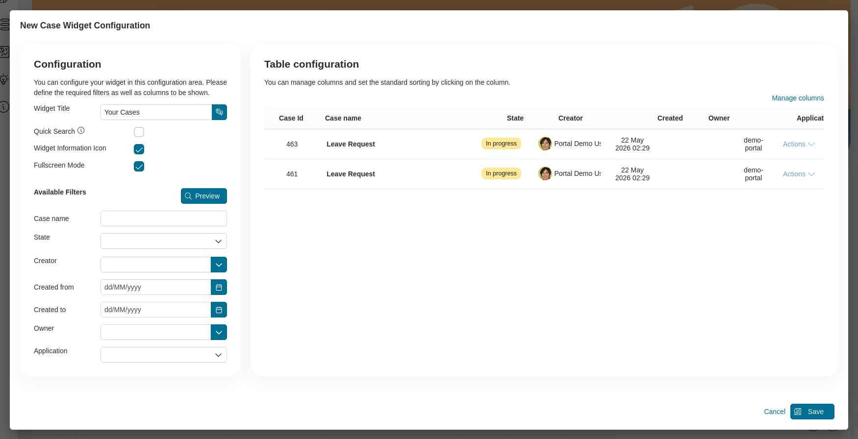 case-list-widget