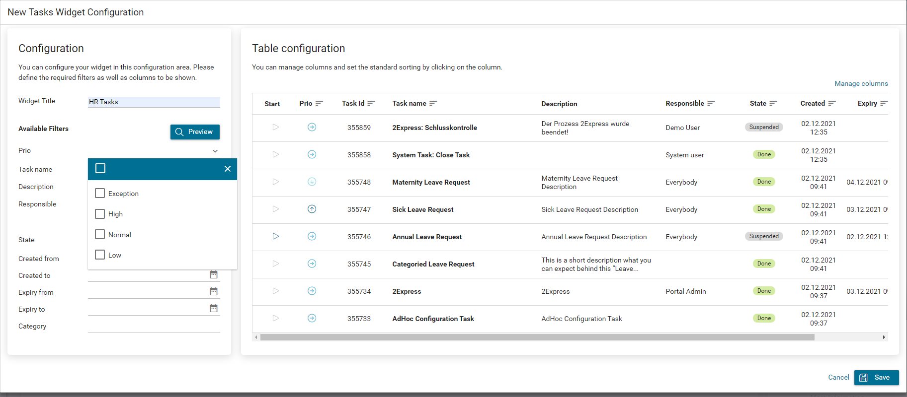 default-widgets-configuration
