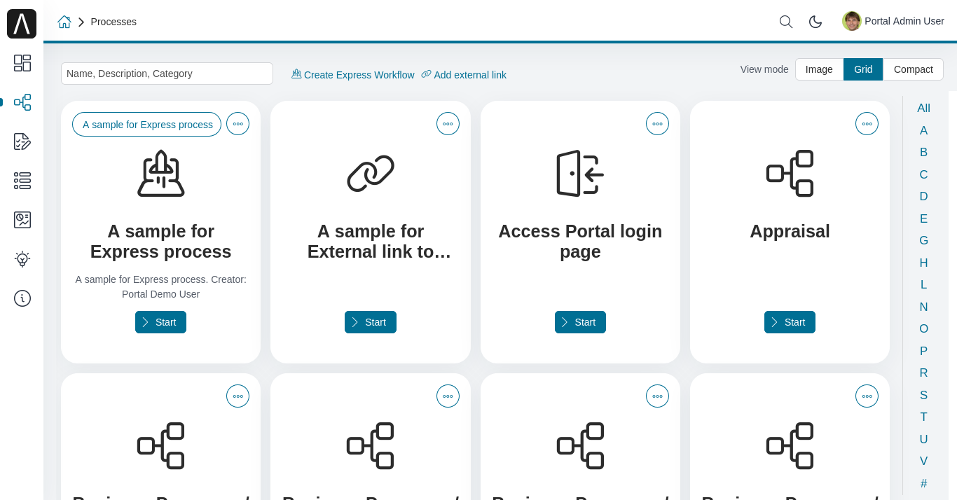 portal-process-grid-view-page