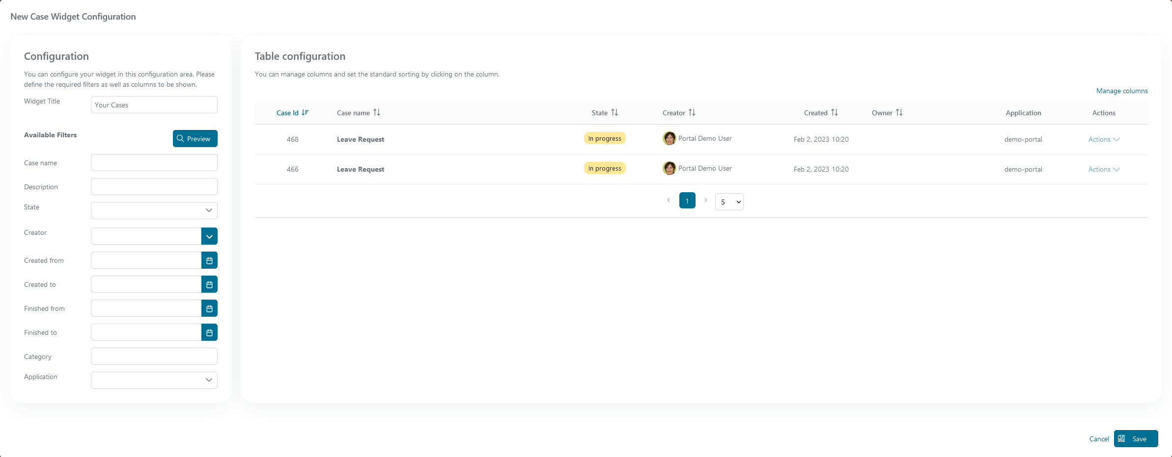 case-list-widget