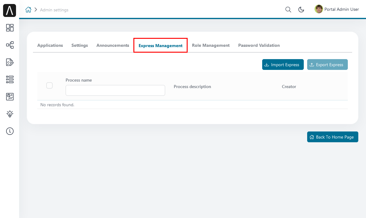 express-management-tab