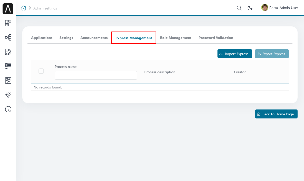 express-management-tab