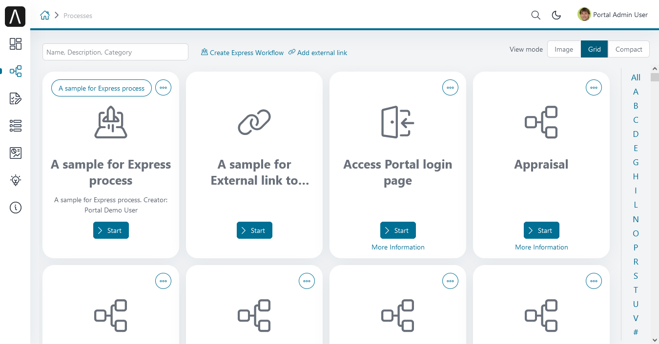 portal-process-grid-view-page
