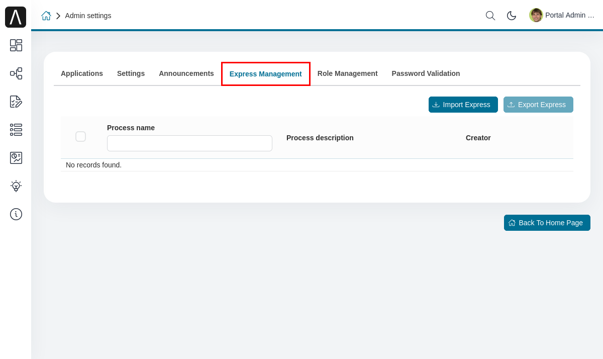express-management-tab