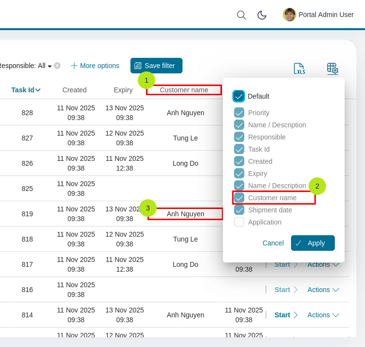 task-columns-configuration