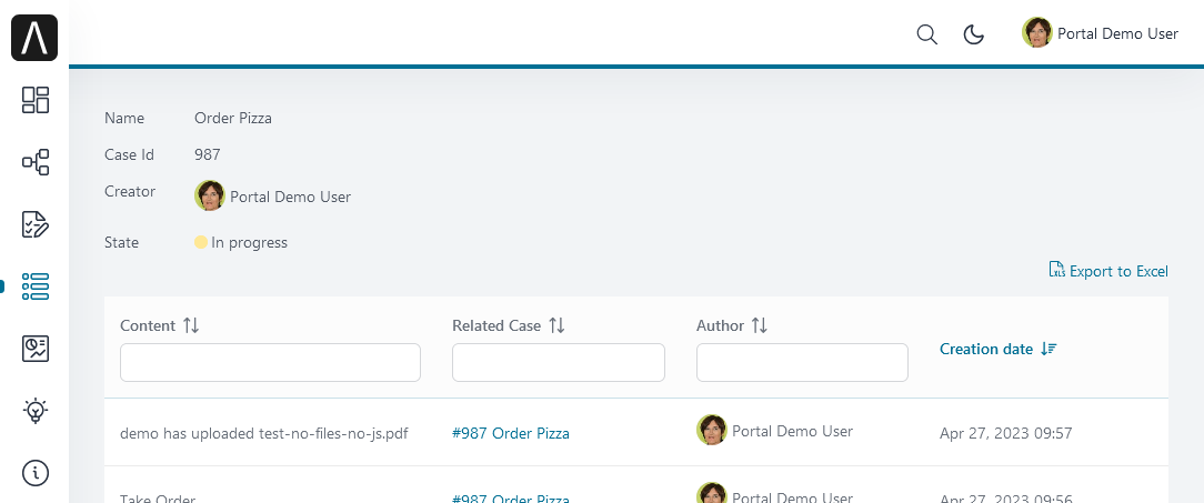 export-case-history