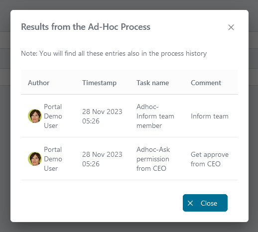adhoc-process-history