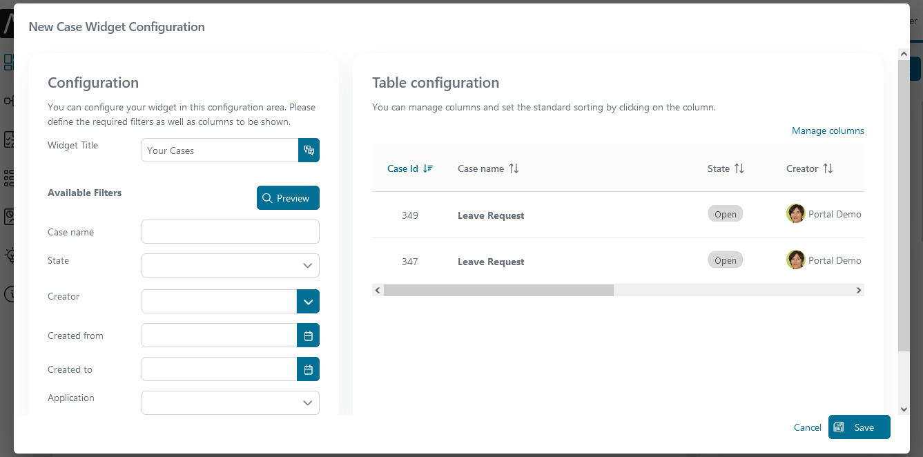 case-list-widget