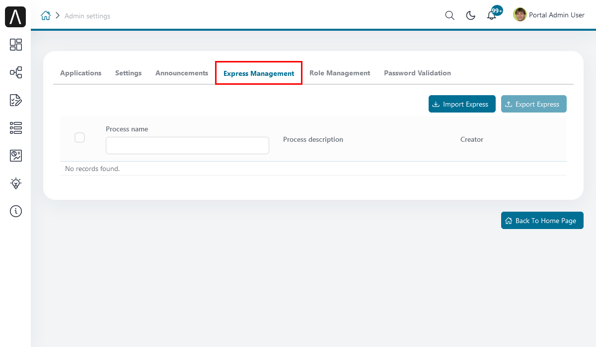 express-management-tab