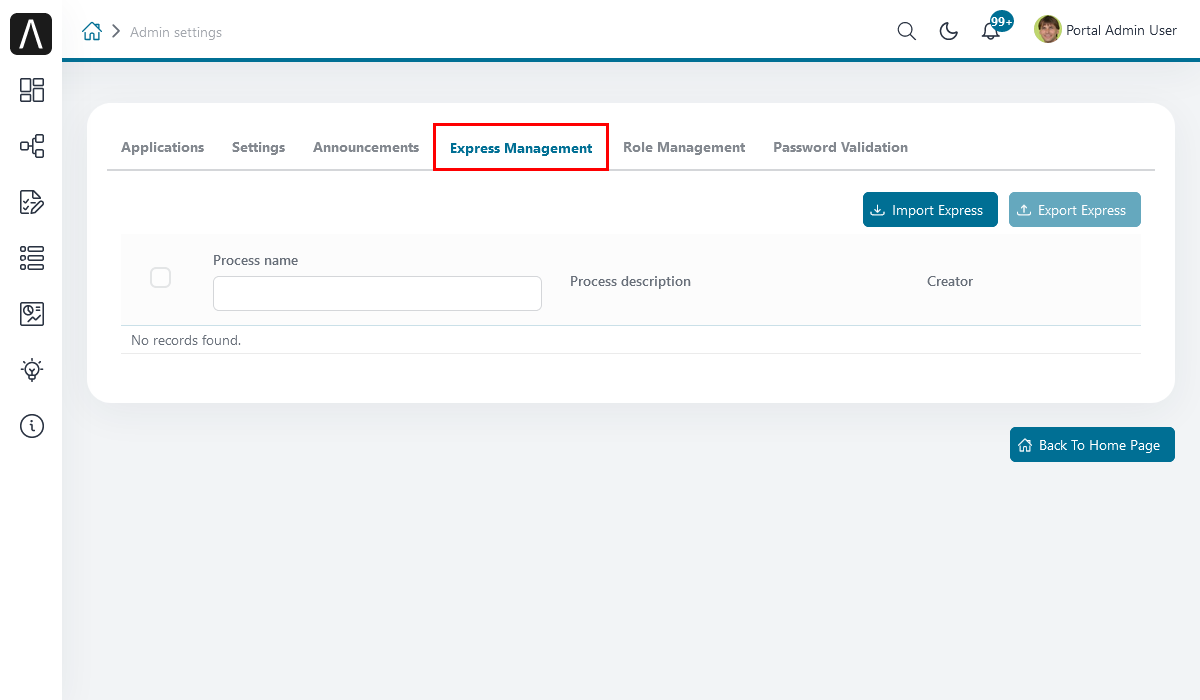 express-management-tab