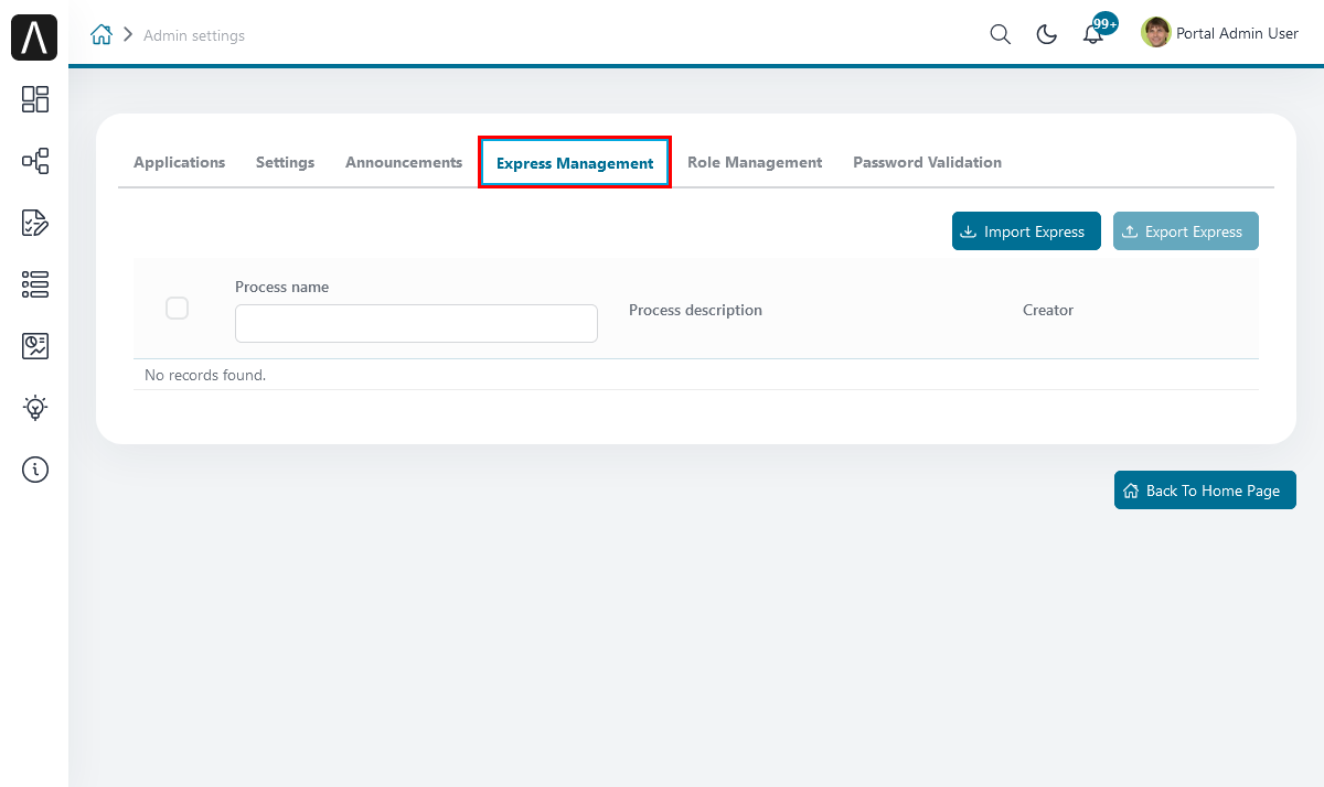 express-management-tab