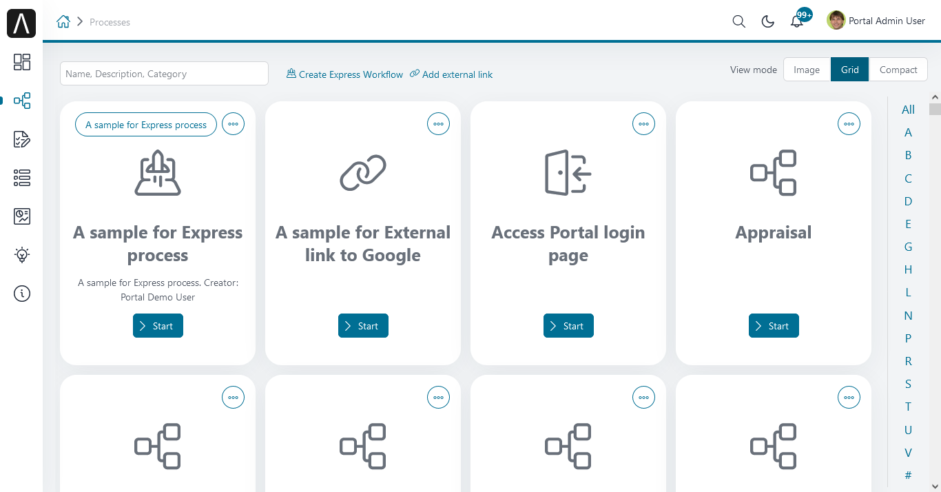 portal-process-grid-view-page