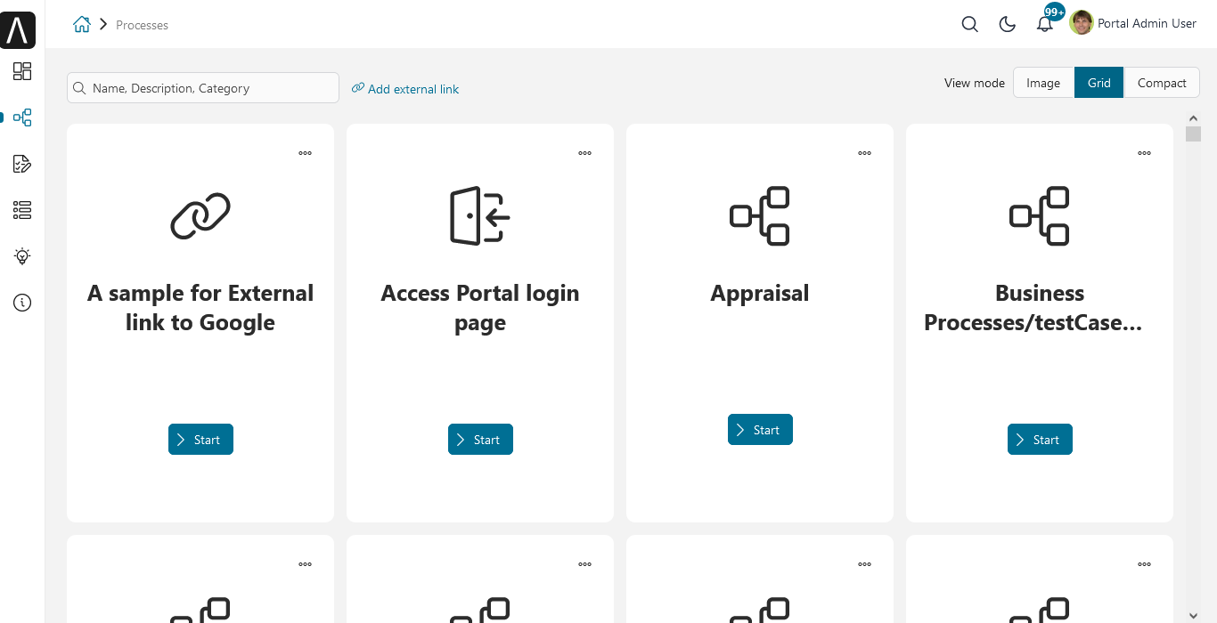 portal-process-grid-view-page
