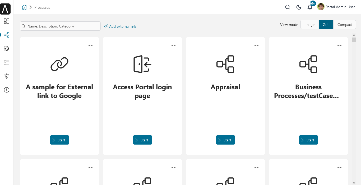 portal-process-grid-view-page