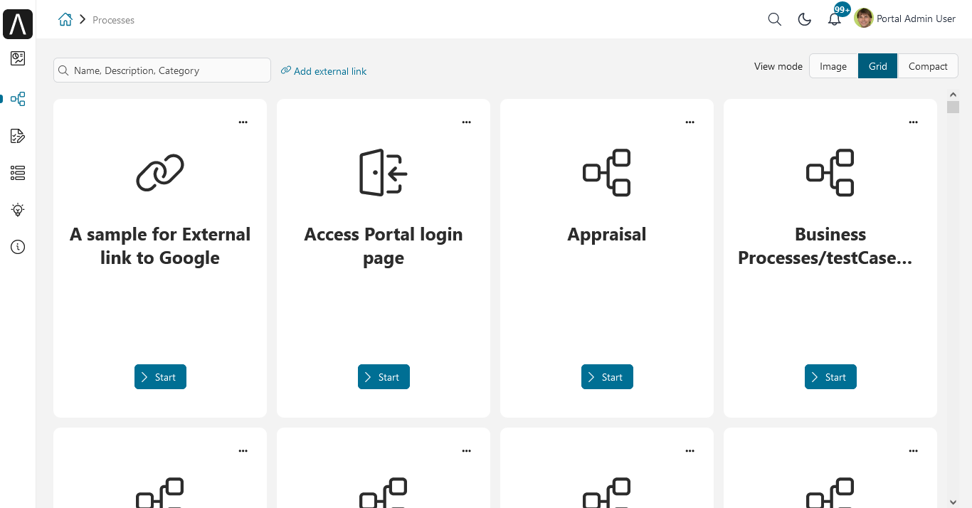 portal-process-grid-view-page