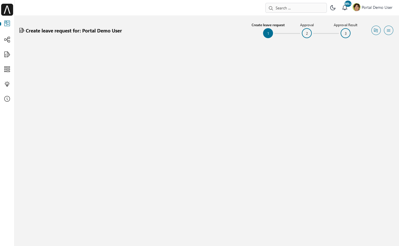 Portal examples: Create leave request example