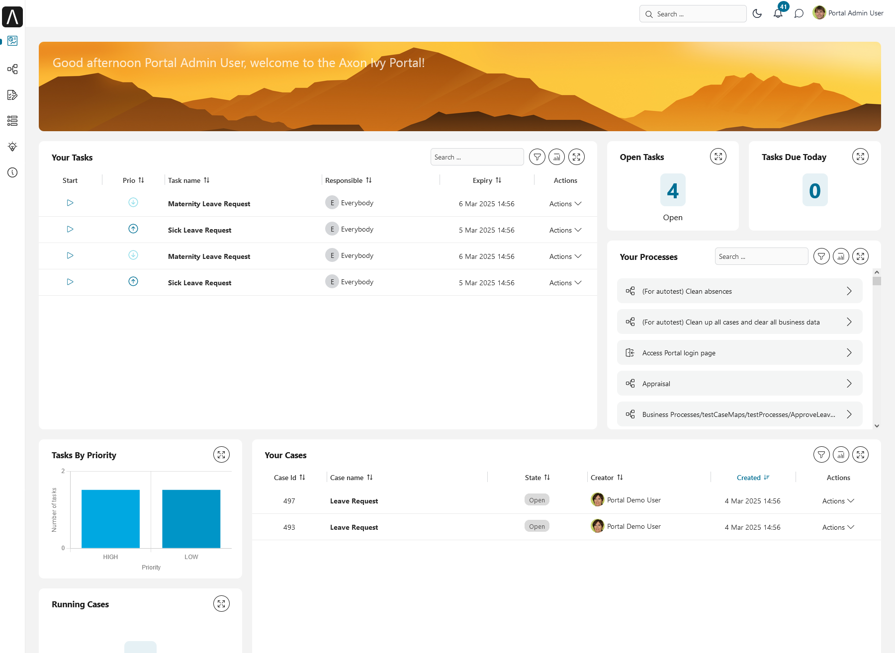 Dashboard screen