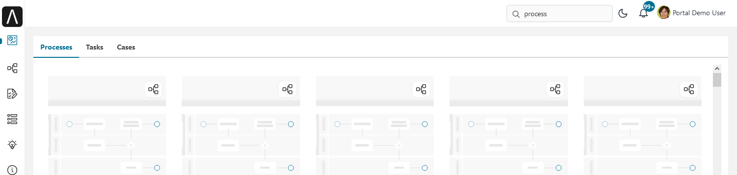 Global search results page