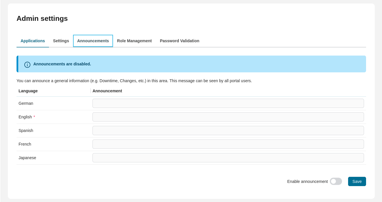 管理者設定：通知