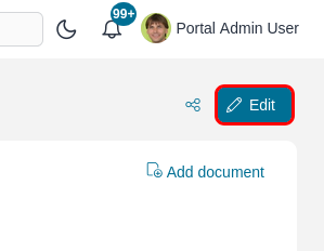 Case Details: button to switch to the edit mode