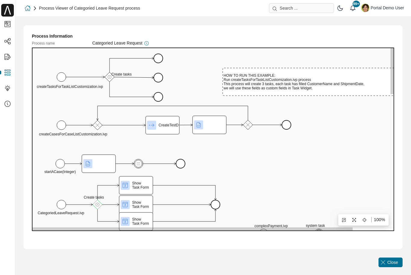 Process Viewer page