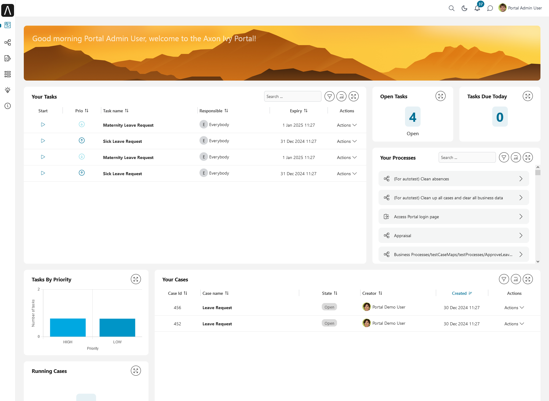 Dashboard screen
