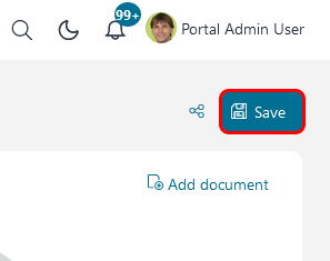 Task Details: save button
