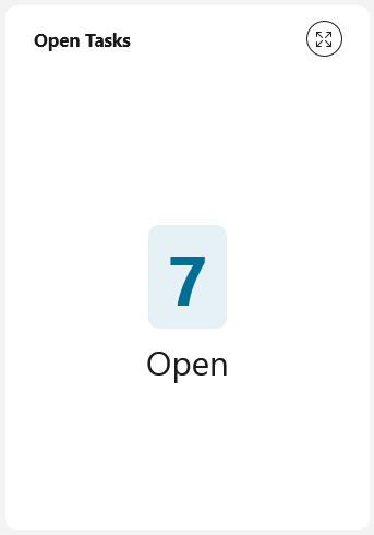 Number of opening tasks chart