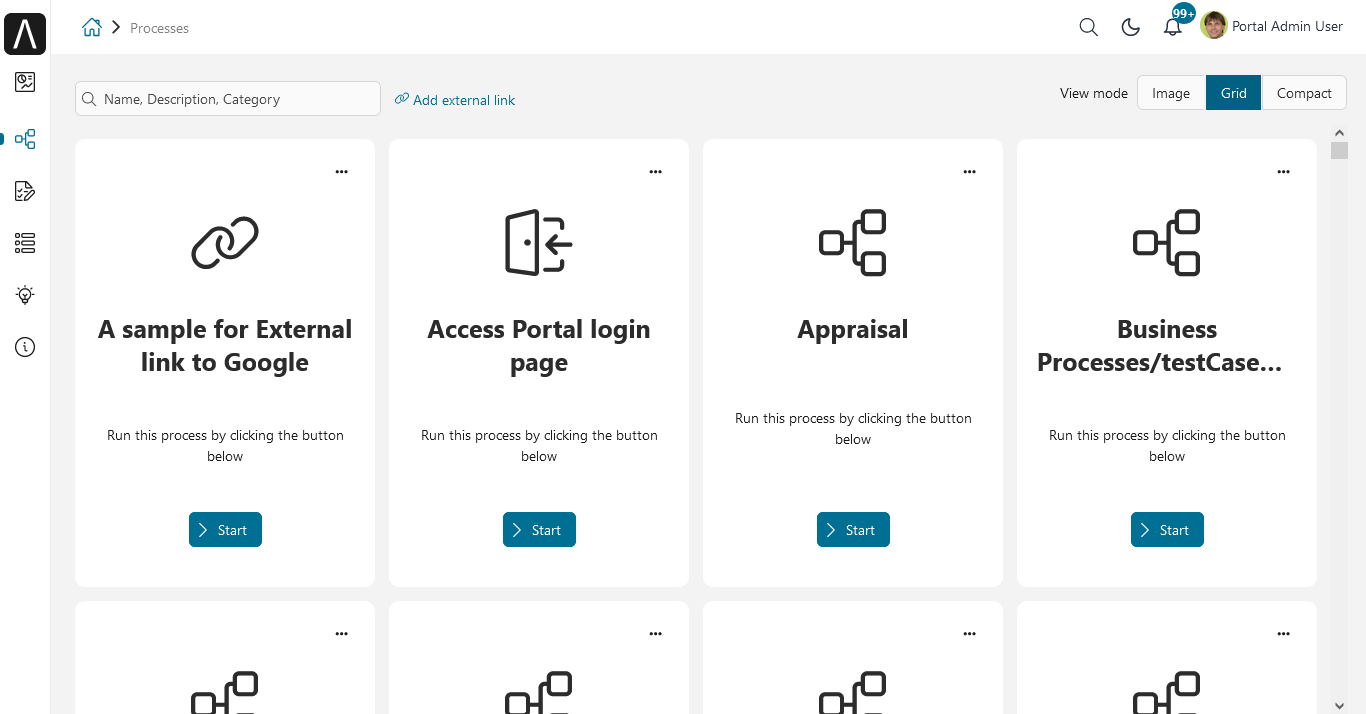 portal-process-grid-view-page