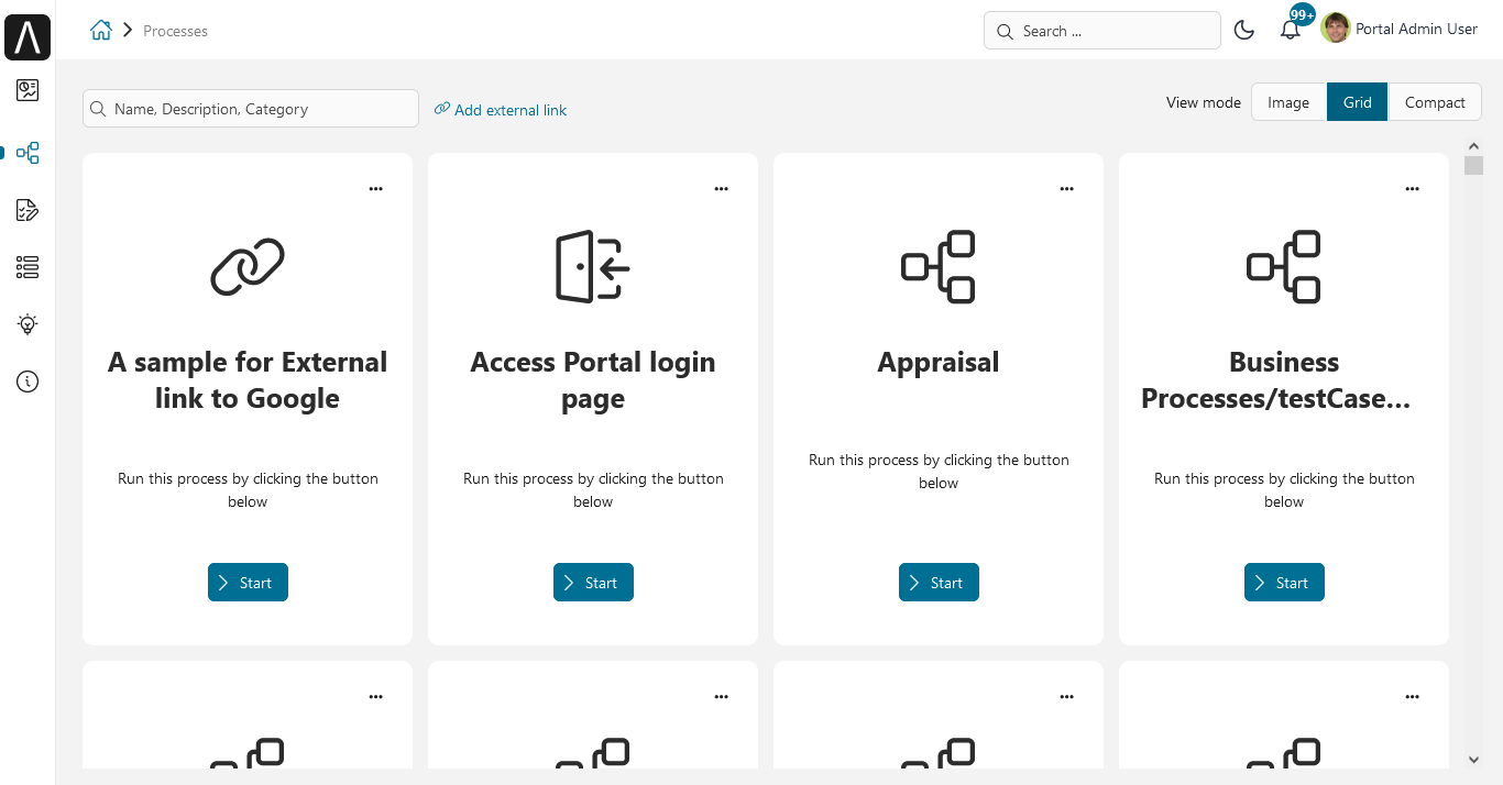 portal-process-grid-view-page