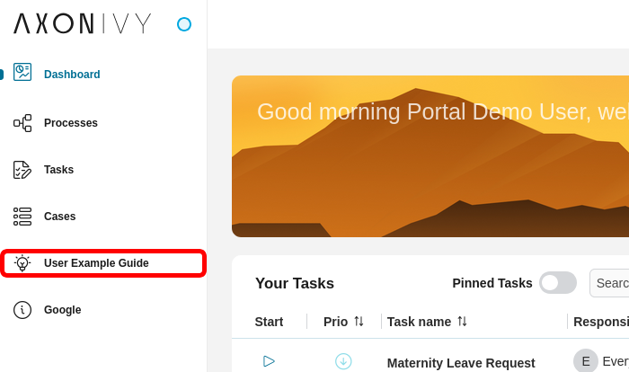 Link to the user example guide