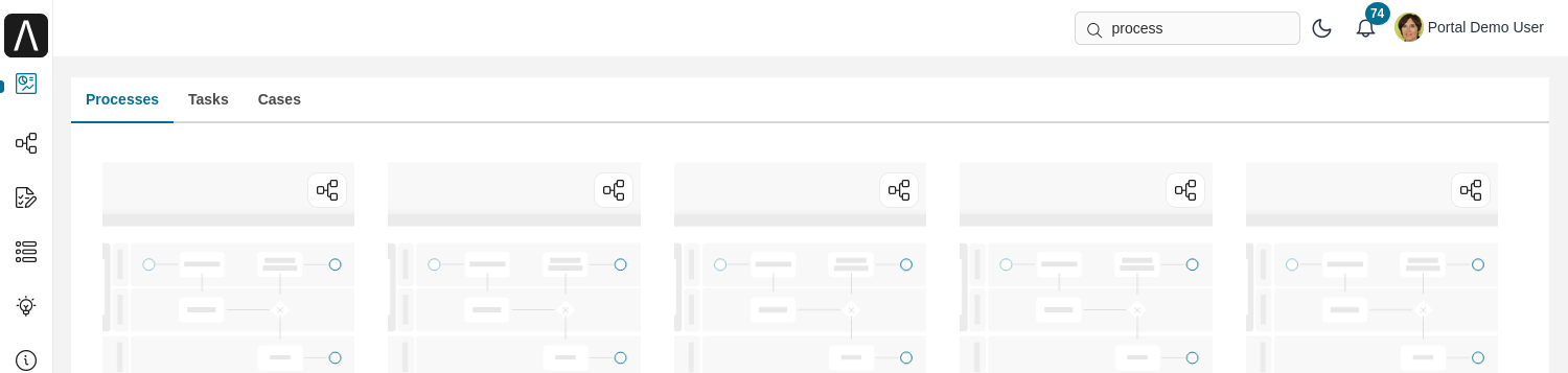 Global search results page