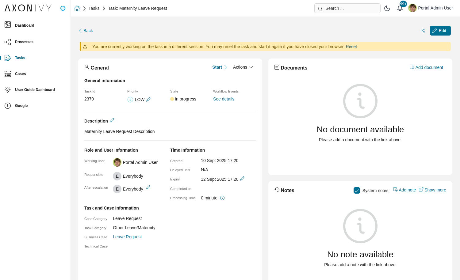 Full Task List — Portal Guide 13.2.0-m280 documentation
