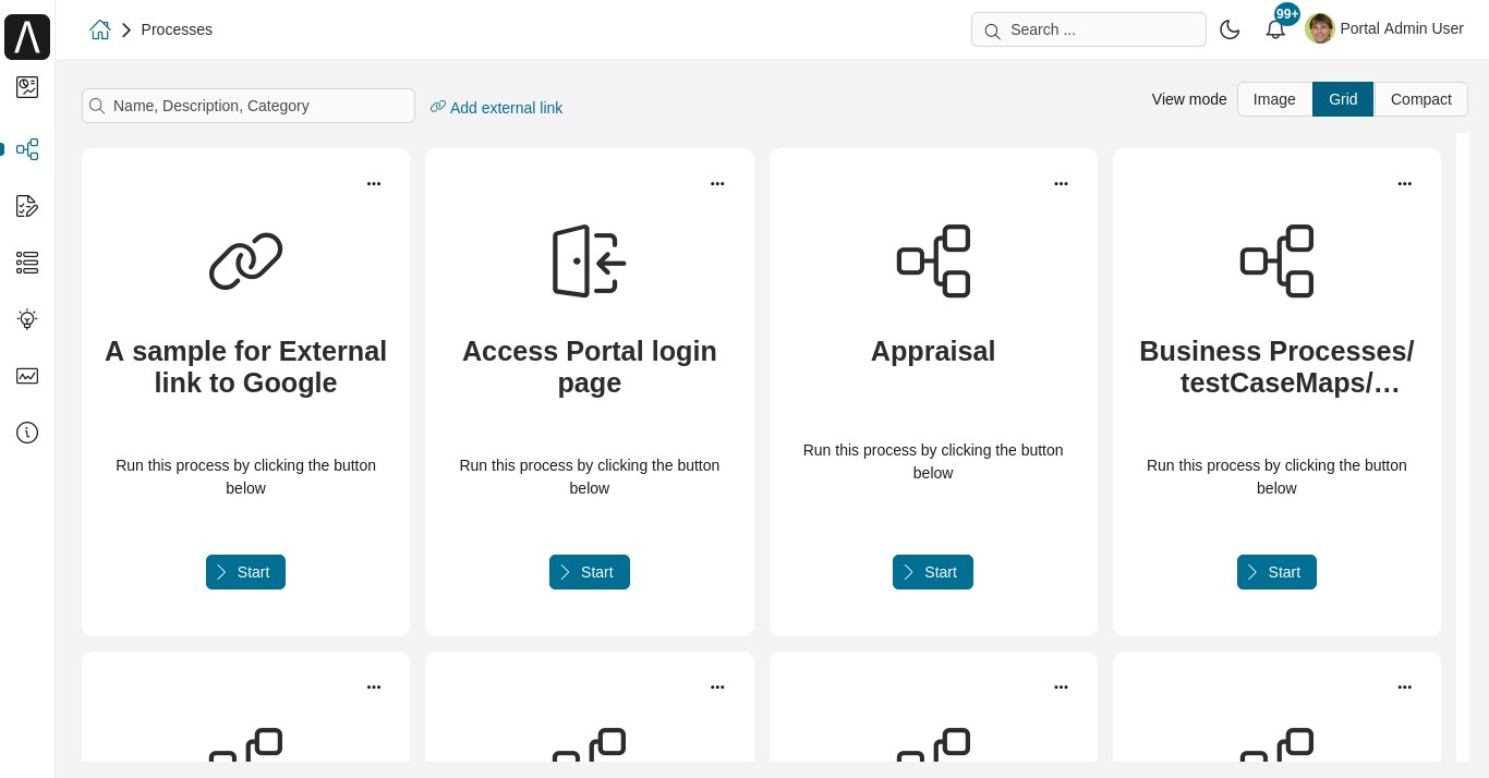 portal-process-grid-view-page