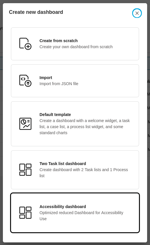accessibility-dashboard-creation